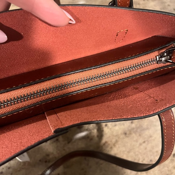 Genuine Leather Tote Bag in Brown - Women’s Everyday Shoulder Bag - Picture 12 of 12